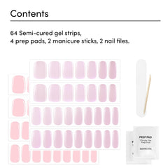 Dashing Diva Glaze Cotton Candy Glaze swatch delivers glossy, even surface