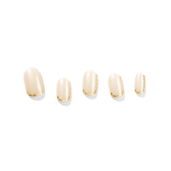 Dashing Diva Glaze Grecian Gold nail strip for long-lasting salon shine.