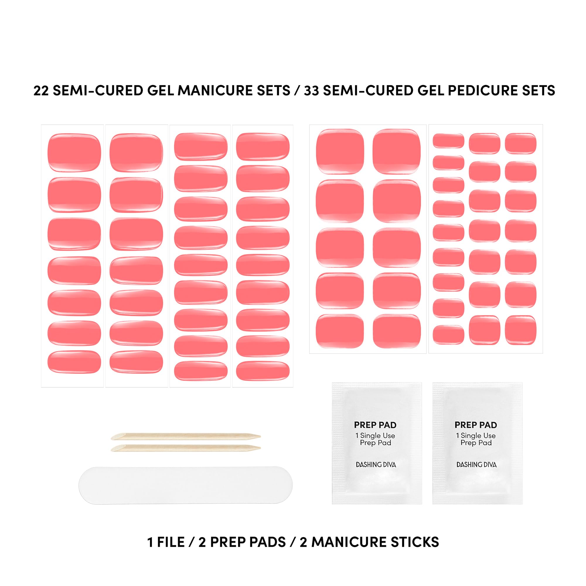 Dashing Diva Glaze Mani Pedi Kit bright orange glaze color