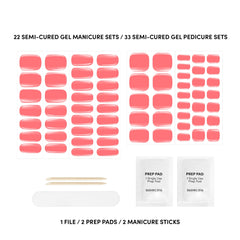 Dashing Diva Glaze Mani Pedi Kit bright orange glaze color