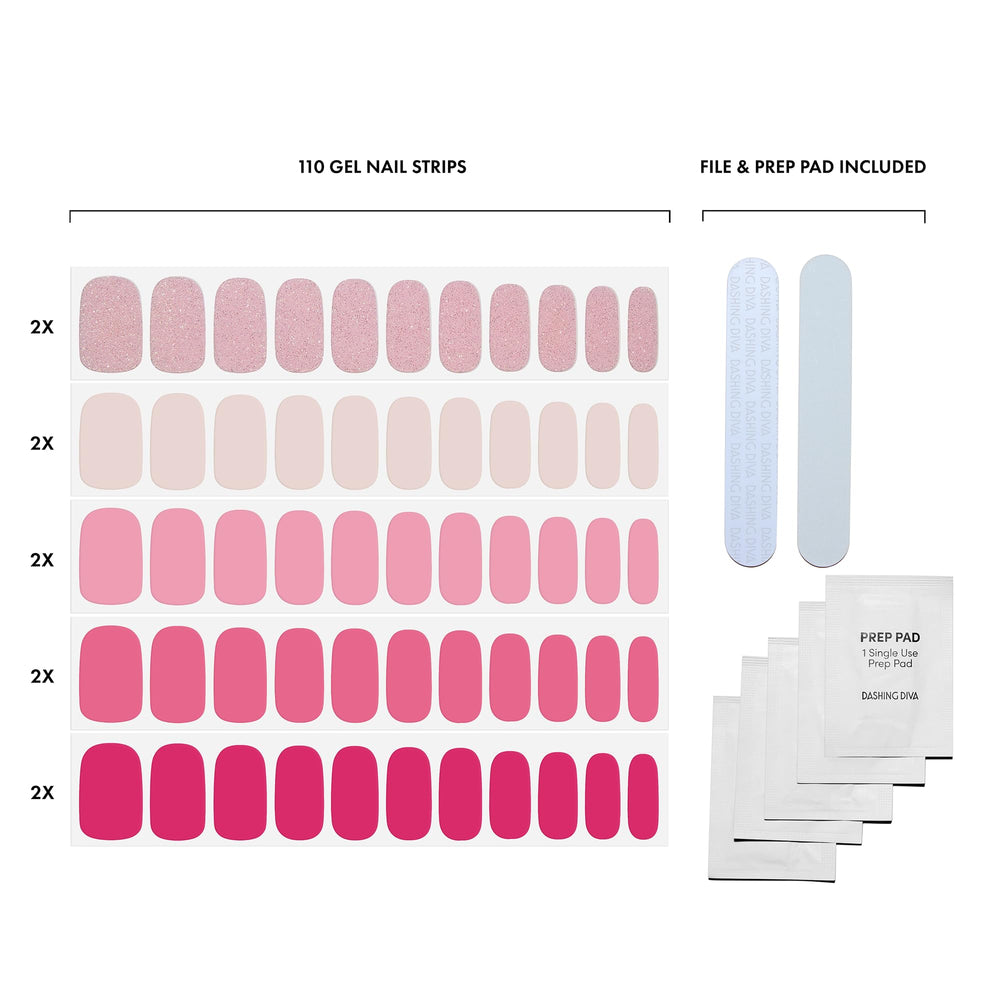 Dashing Diva Gloss application close-up demonstrates fast, wrinkle-free wear.