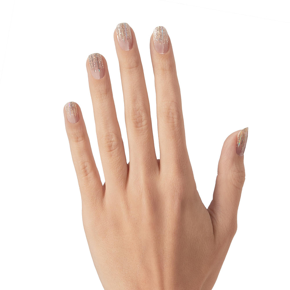 Dashing Diva Going Platinum quick-apply strips simplify at-home manicure in minutes.