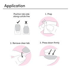 Dashing Diva instant glossy manicure with adhesive press for fast wear