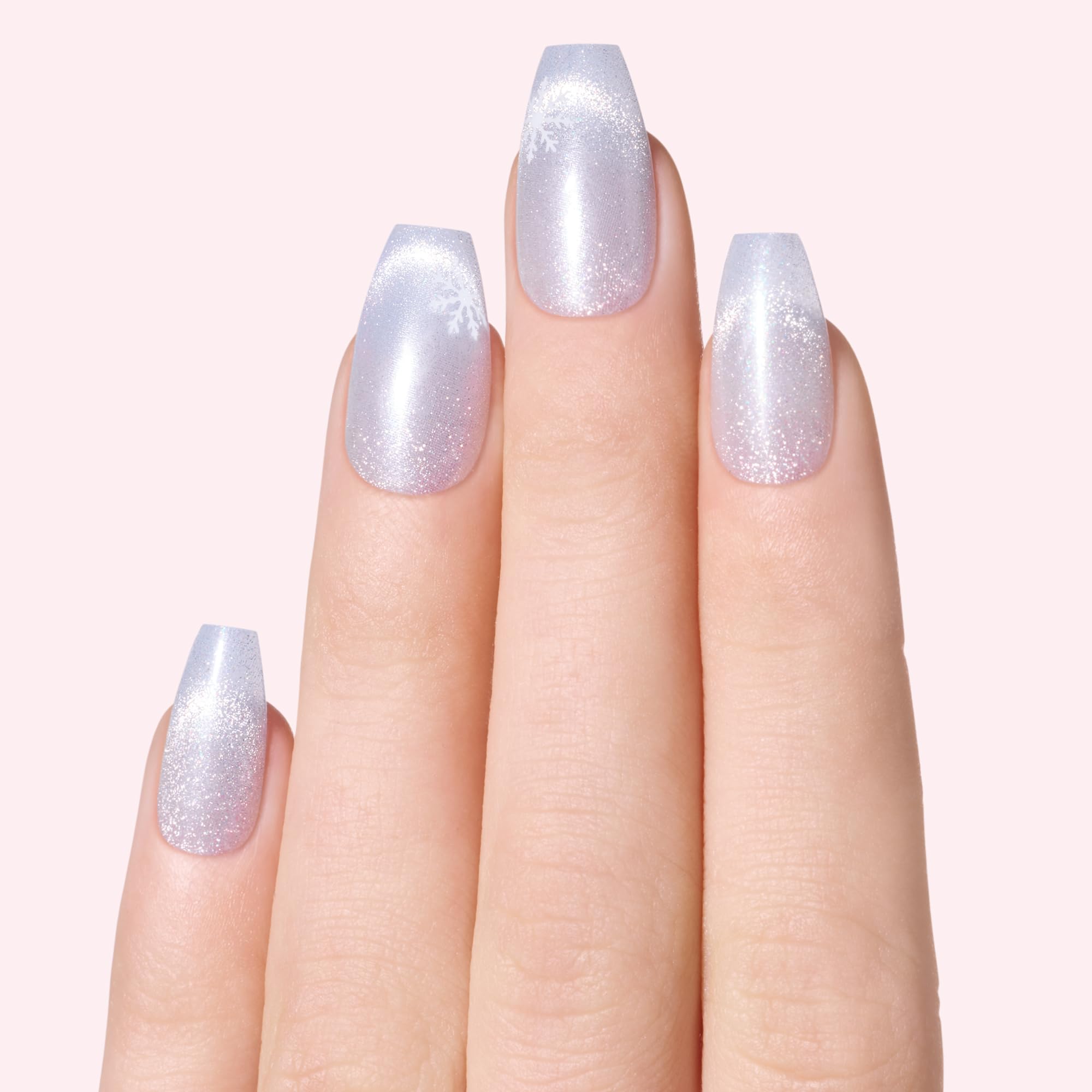 Dashing Diva long coffin press-ons with glossy finish for instant salon-like manicure