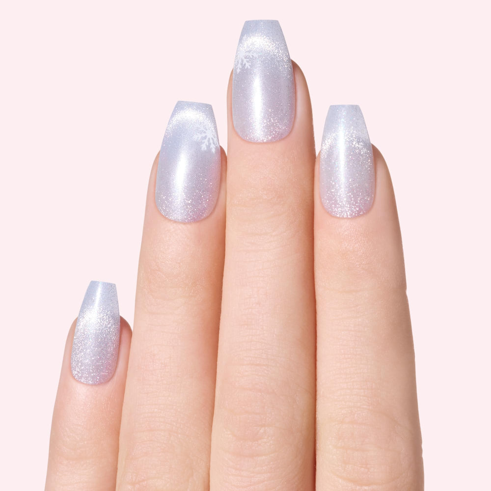 Dashing Diva long coffin press-ons with glossy finish for instant salon-like manicure