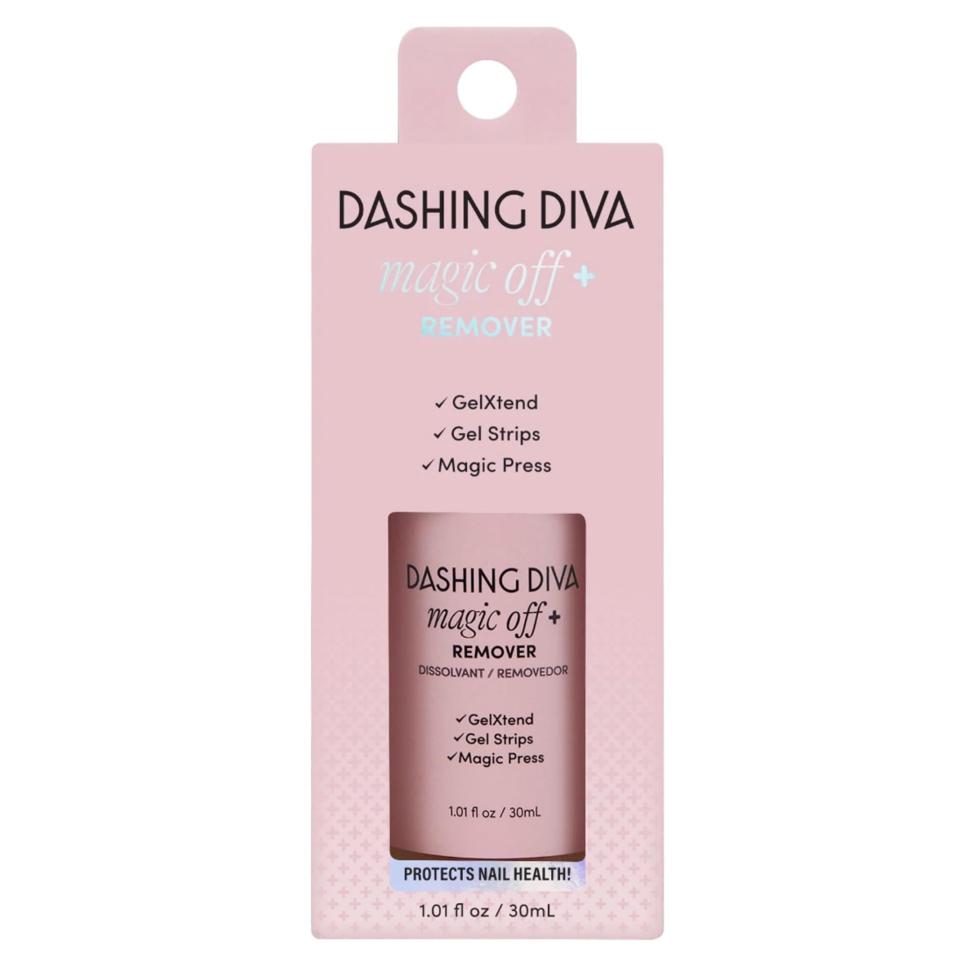 Dashing Diva nails after removal show clean finish.