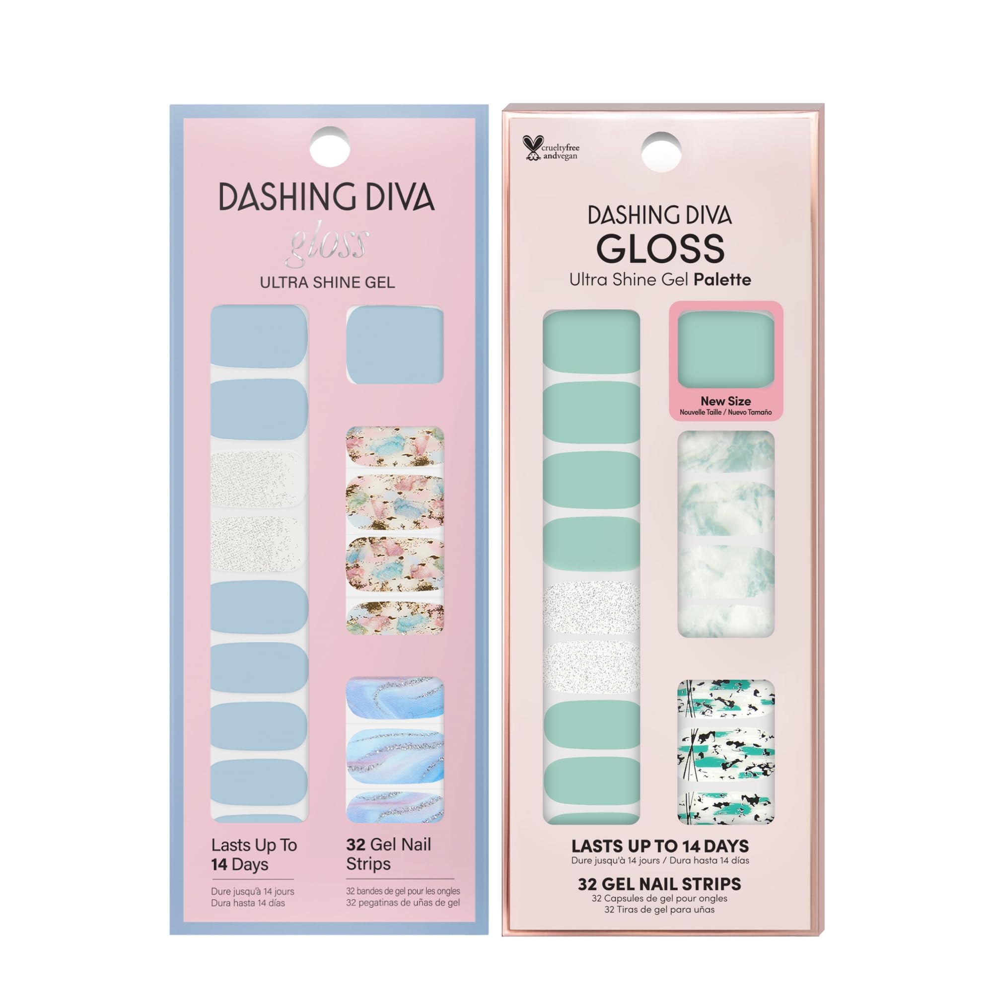 Dashing Diva prep step image shows cleansing and oils for safe wear