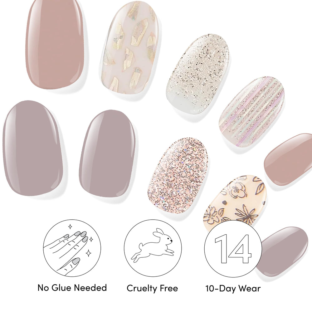 UV-free formula packaging highlighting safe, lamp-free application.