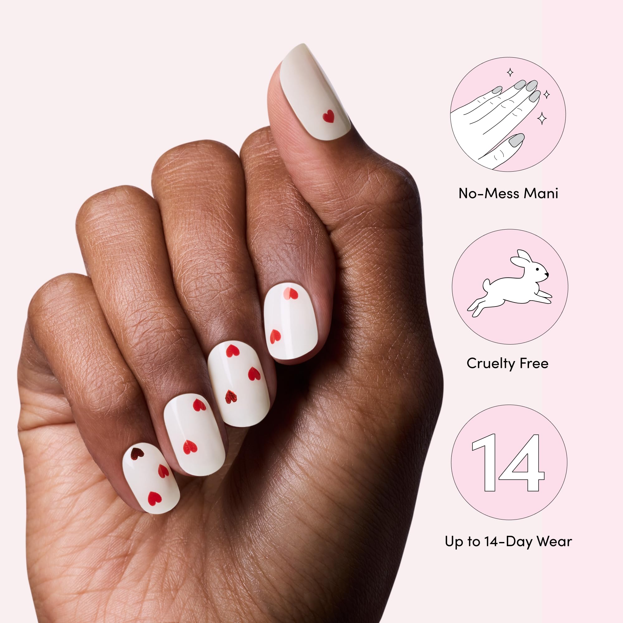 Dashing Diva Valentine Glaze sculpted shine with light-reflecting particles