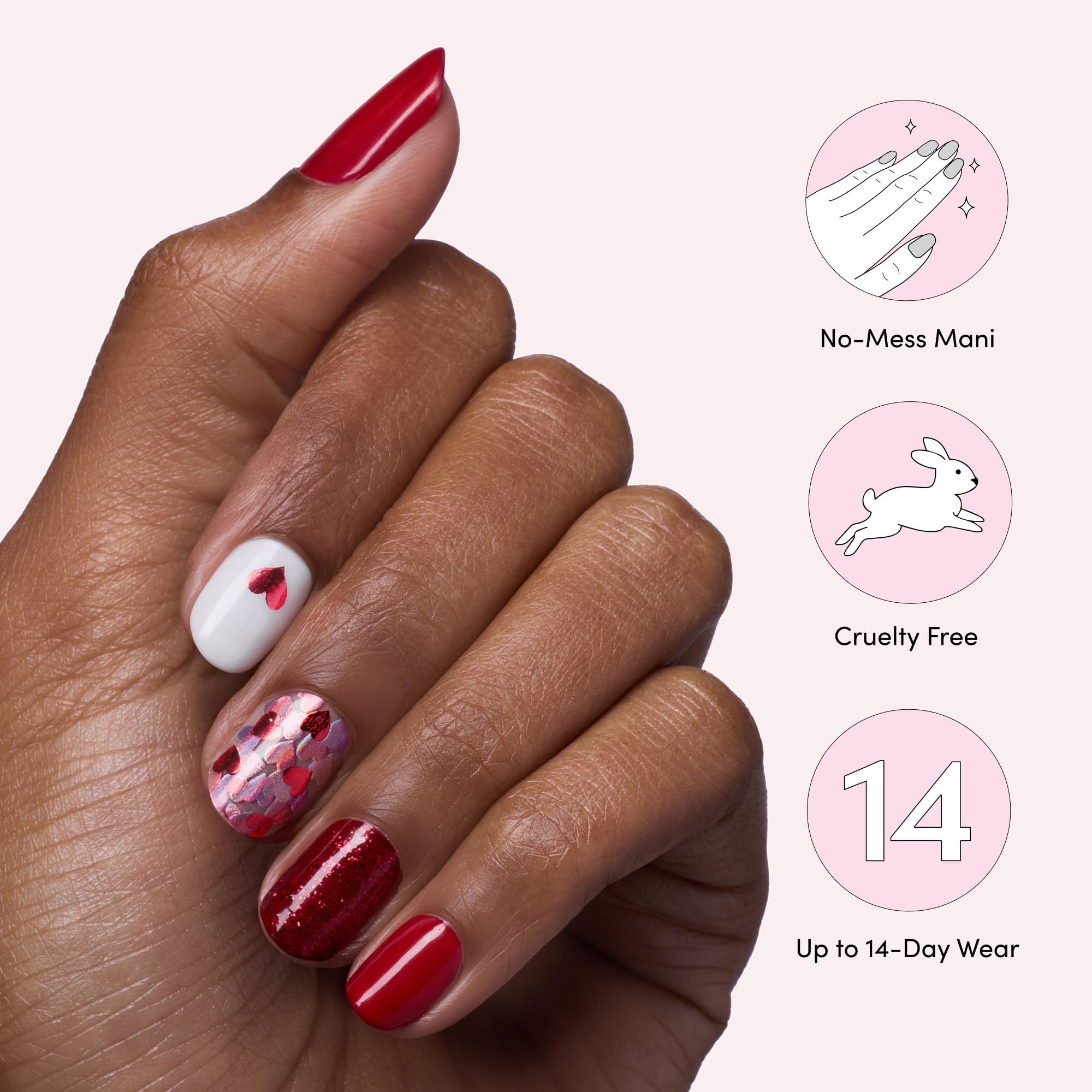 Dashing Diva gel strips require no dry time for easy manicure.