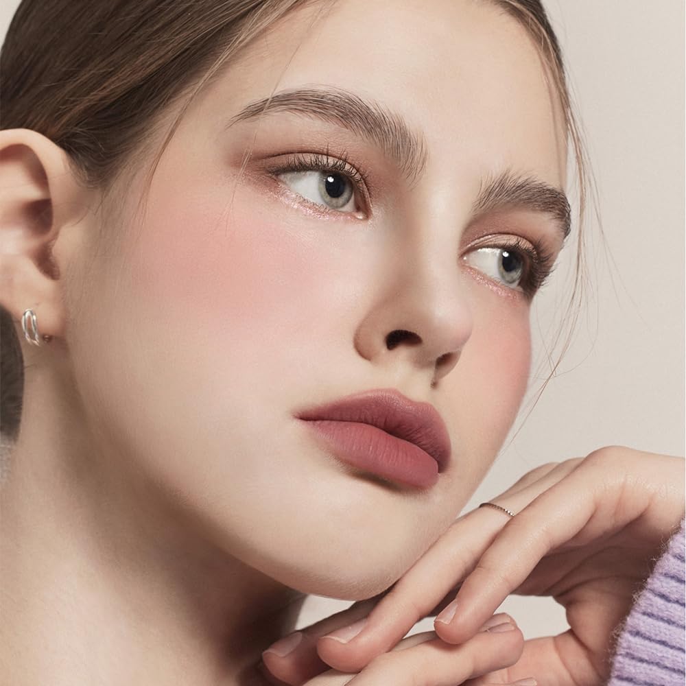Dasique Blending Mood Cheek 05 four-shades-swatches show four blendable violet tones for customizable color.