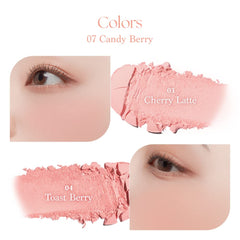 Dasique Blending Mood Cheek 07 blend-application demonstrates easy color layering