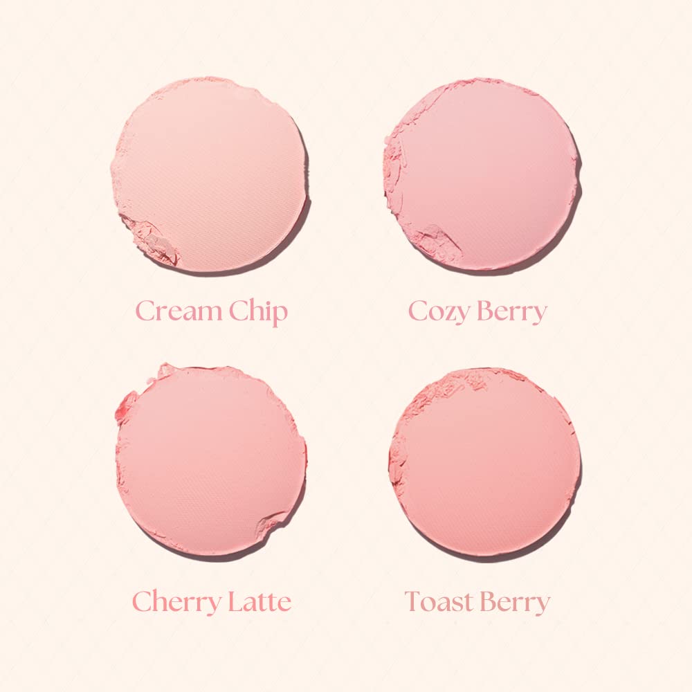 Dasique Blending Mood Cheek 07 swatches reveal four blendable candy pink shades