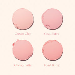 Dasique Blending Mood Cheek 07 swatches reveal four blendable candy pink shades