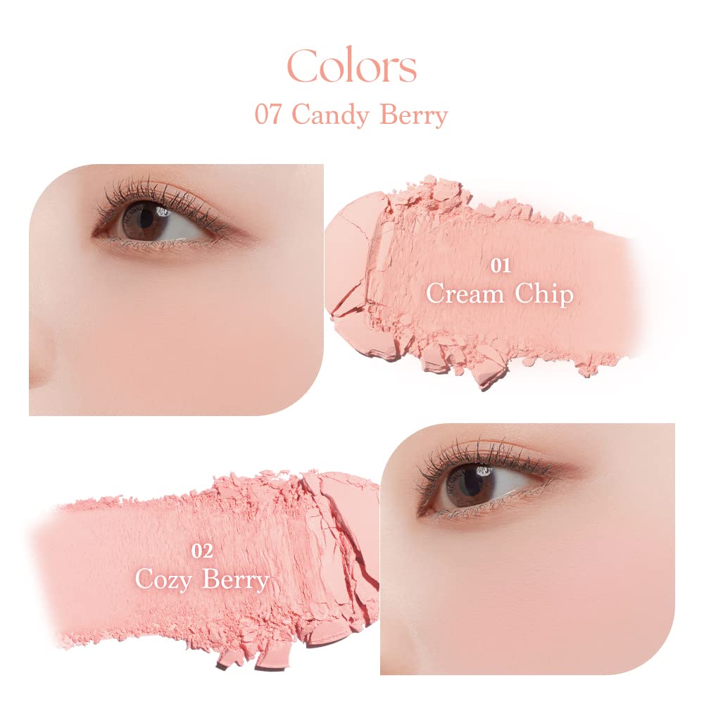 Dasique Blending Mood Cheek 07 texture showcases smooth powder for seamless wear