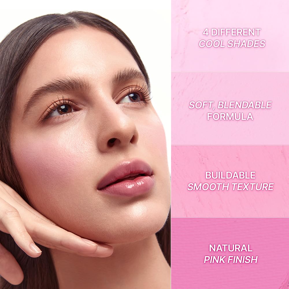Dasique Blending Mood Cheek Berry Smoothie swatches show buildable color for soft to bold application.