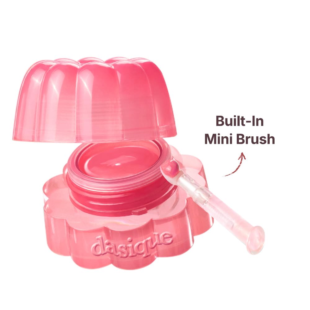 Dasique glow swirls on lips provide hydrating jelly-like shine.