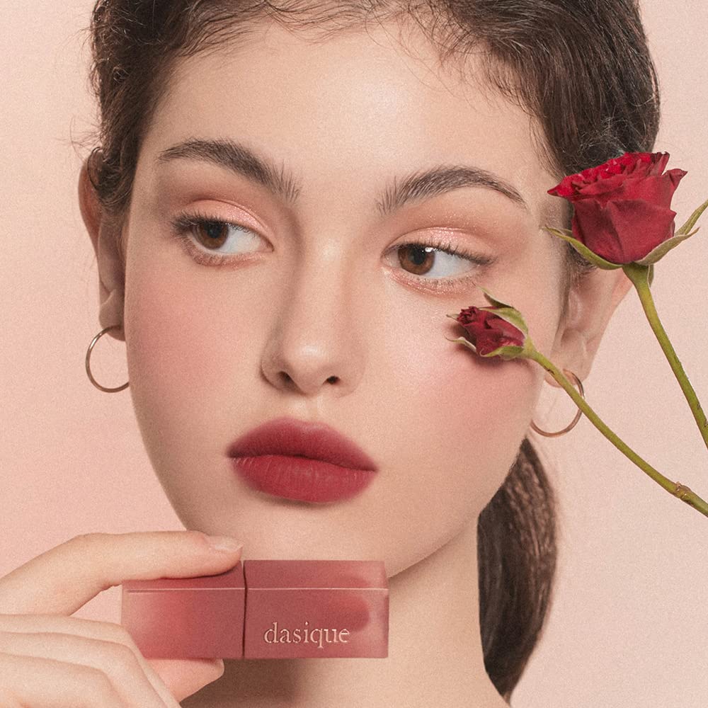 dasique Cream De Rose Tint Crush Berry lip swatch on lips