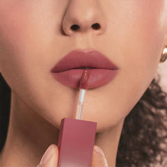 dasique Cream De Rose Tint Cloud Plum swatches reveal mauve-berry tones for a subtle lip pop