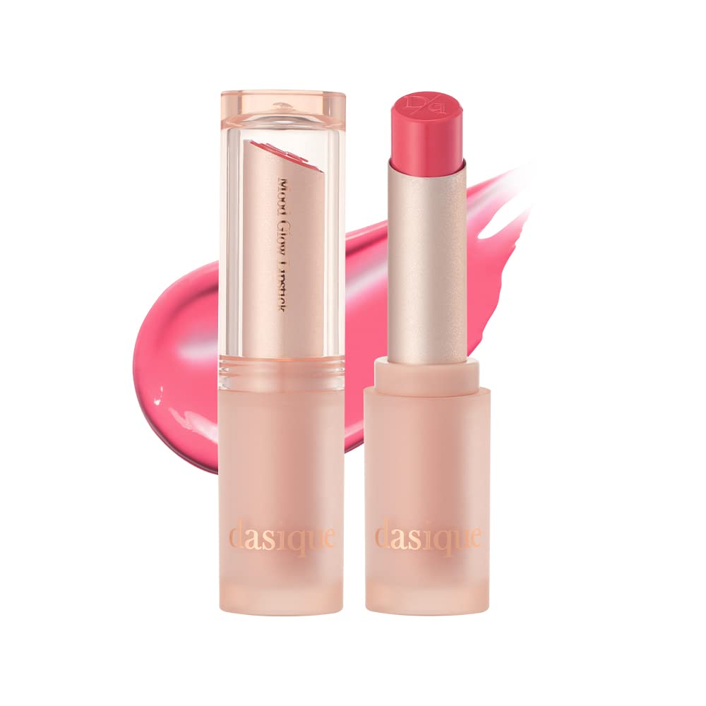 Dasique Mood Glow Lipstick 07 swatch reveals pink berry shade for subtle daily color