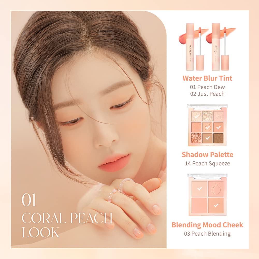 Dasique Water Blur Tint 03 Peach Ade provides transfer-proof color throughout the day.