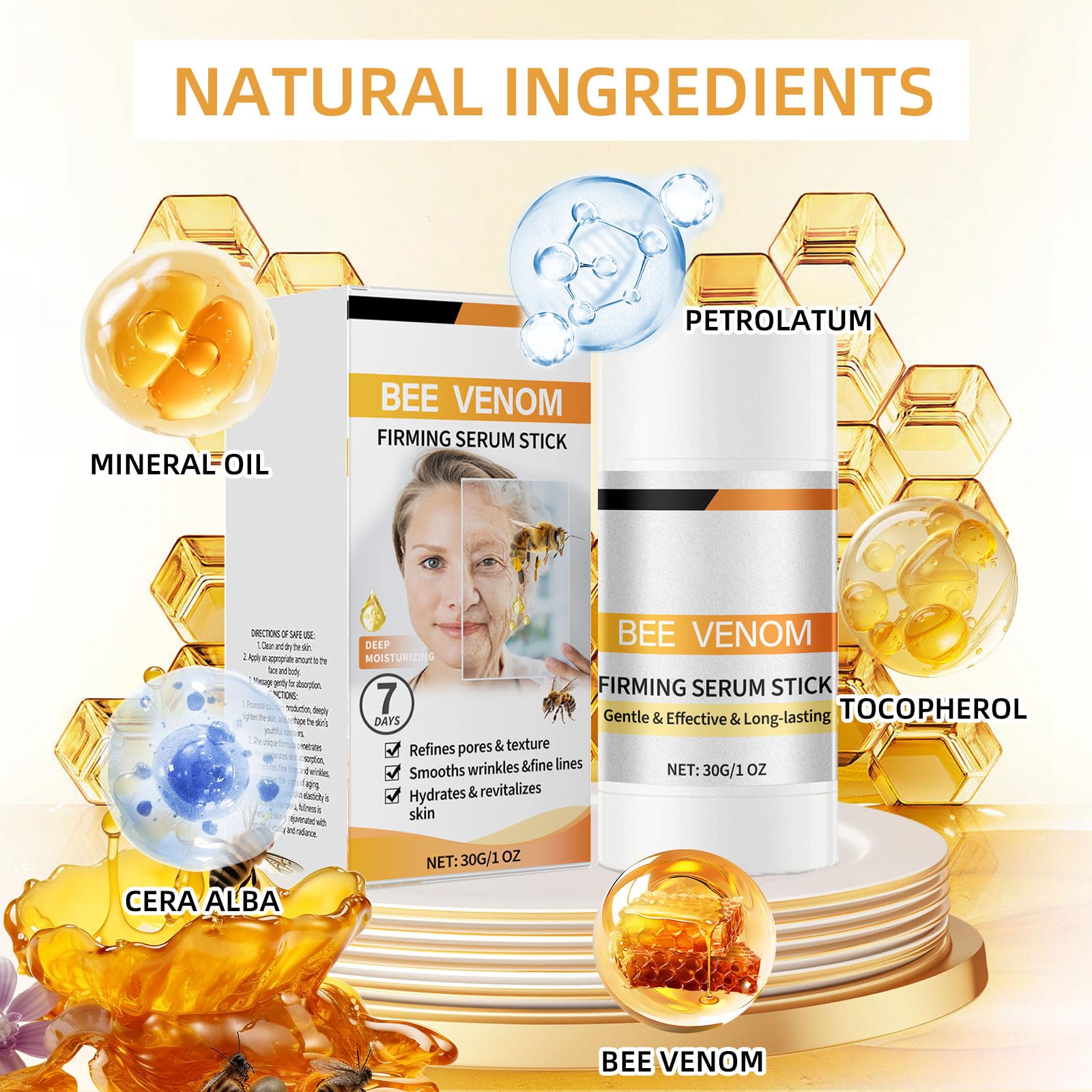 DASIUIP Bee Venom Body Tightening Cream packaging supports easy application.