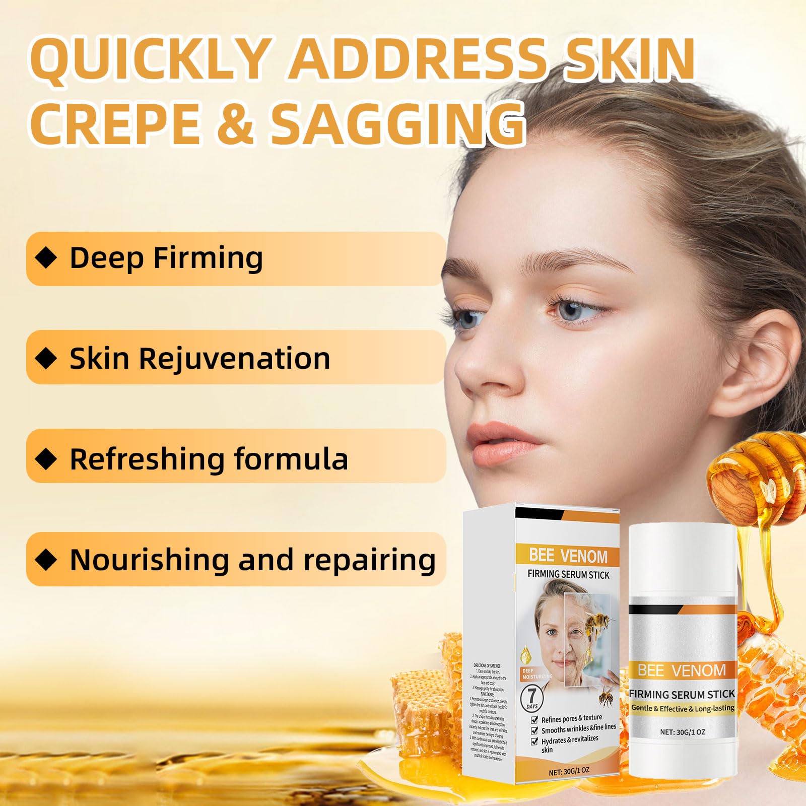 DASIUIP Bee Venom Body Tightening Cream unisex formula for all skin types.