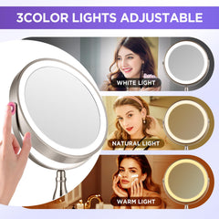 DASLAVA 360 degree rotation with double sided mirrors for versatile viewing.