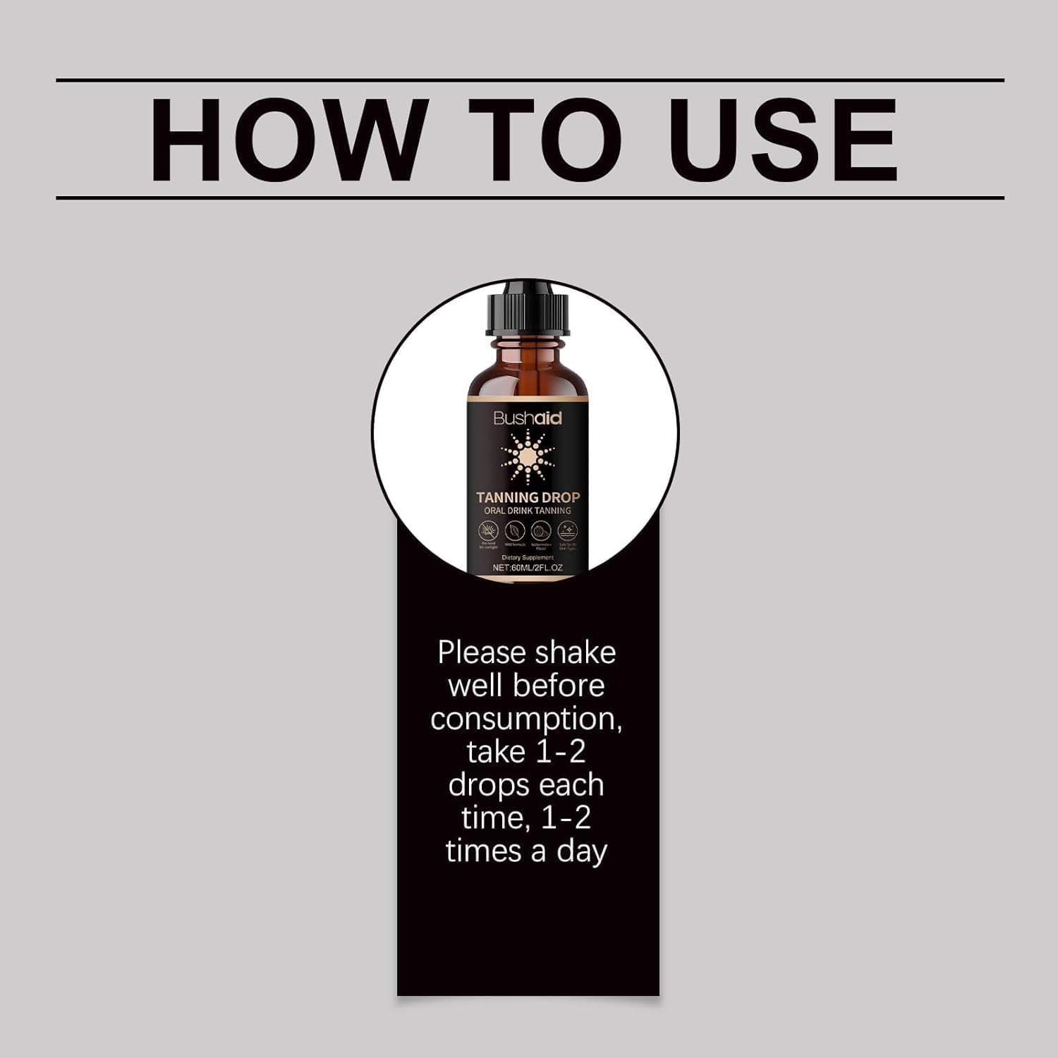 DASIUIP tanning drops travel-friendly pack ideal for on-the-go tanning.