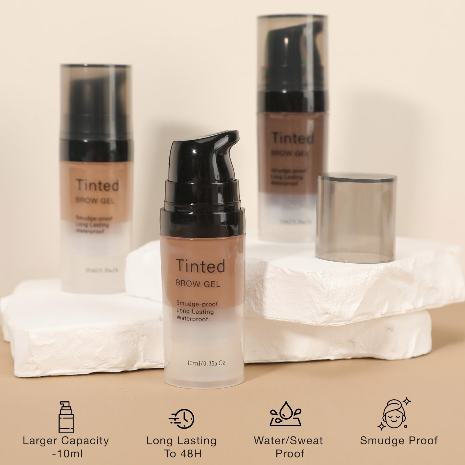 Datansun 3D eyebrow stencil kit helps shaping with natural-looking definition.