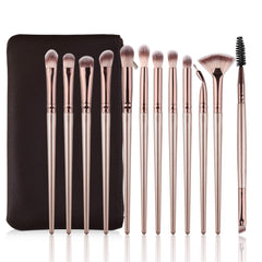 Daubigny 12-piece eye makeup brush set for precise blending and professional results.