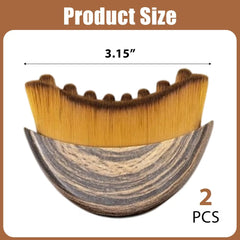 Daureve lymphatic drainage brush side view showing ergonomic grip.