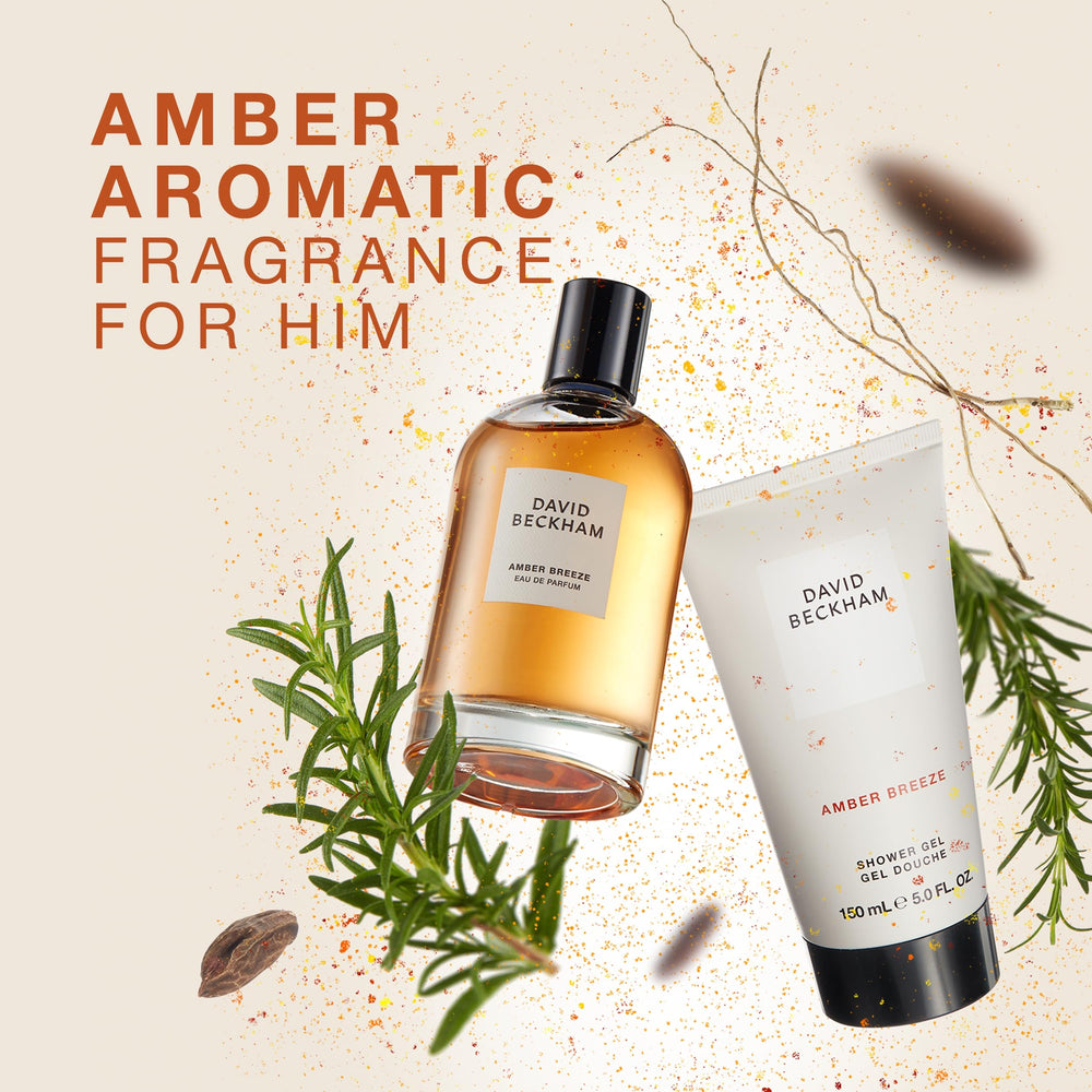 David Beckham Amber Breeze base notes Patchouli Vetiver Roasted Tonka Bean warmth