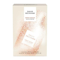 Amber Breeze shower gel bottle highlighted for refreshing daily fragrance