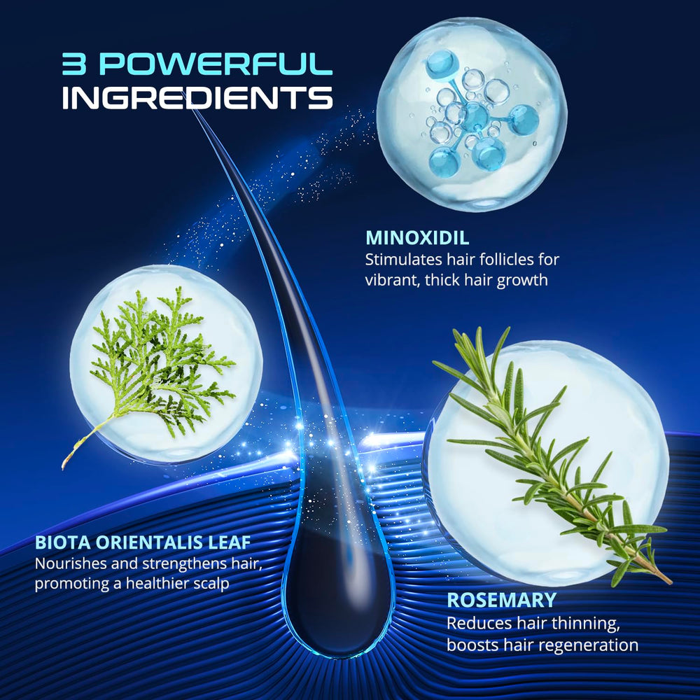 Scalp detail highlighting potential follicle support from DAVV spray