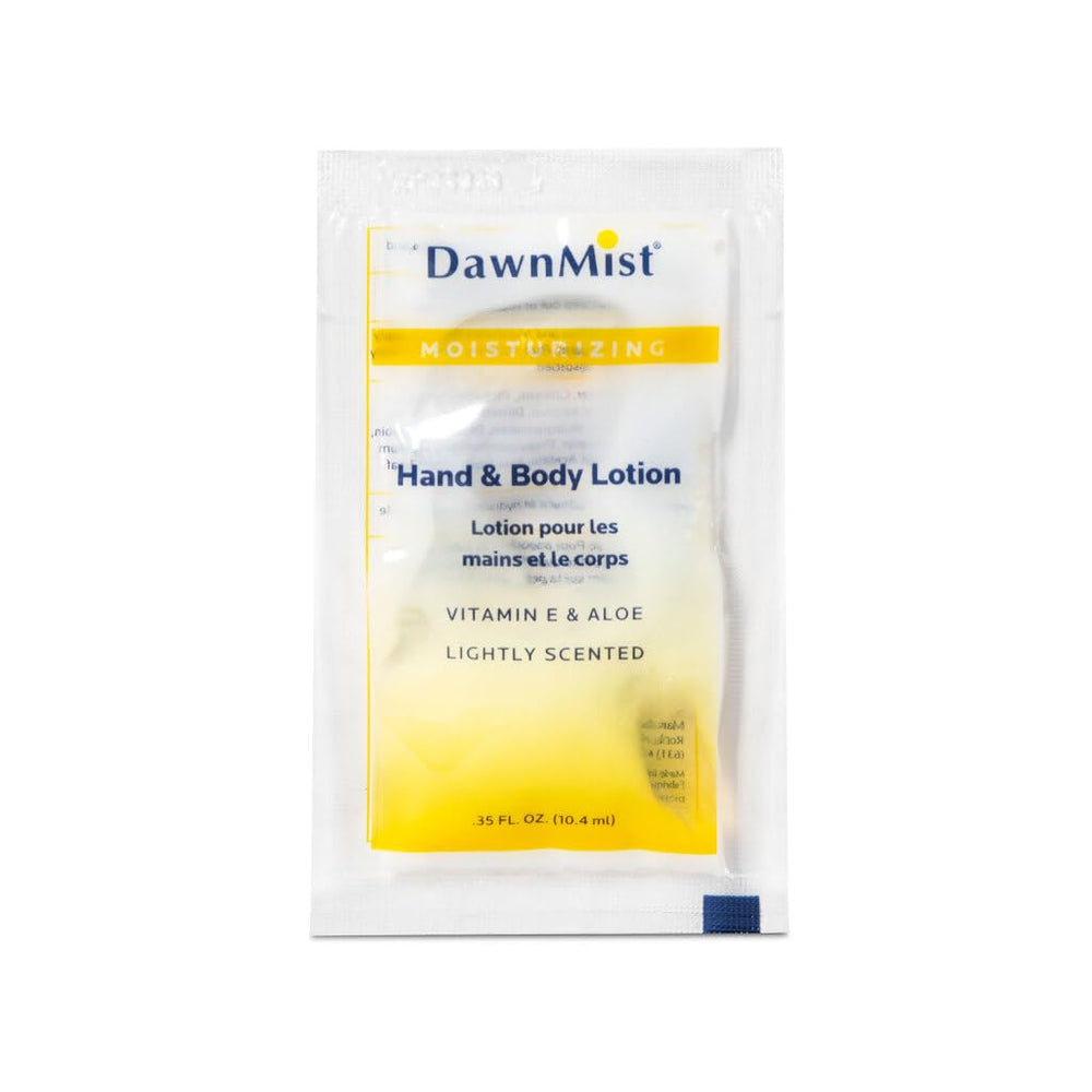 DawnMist Dukal aloe vitamin-e formula nourishes skin in a compact sachet.