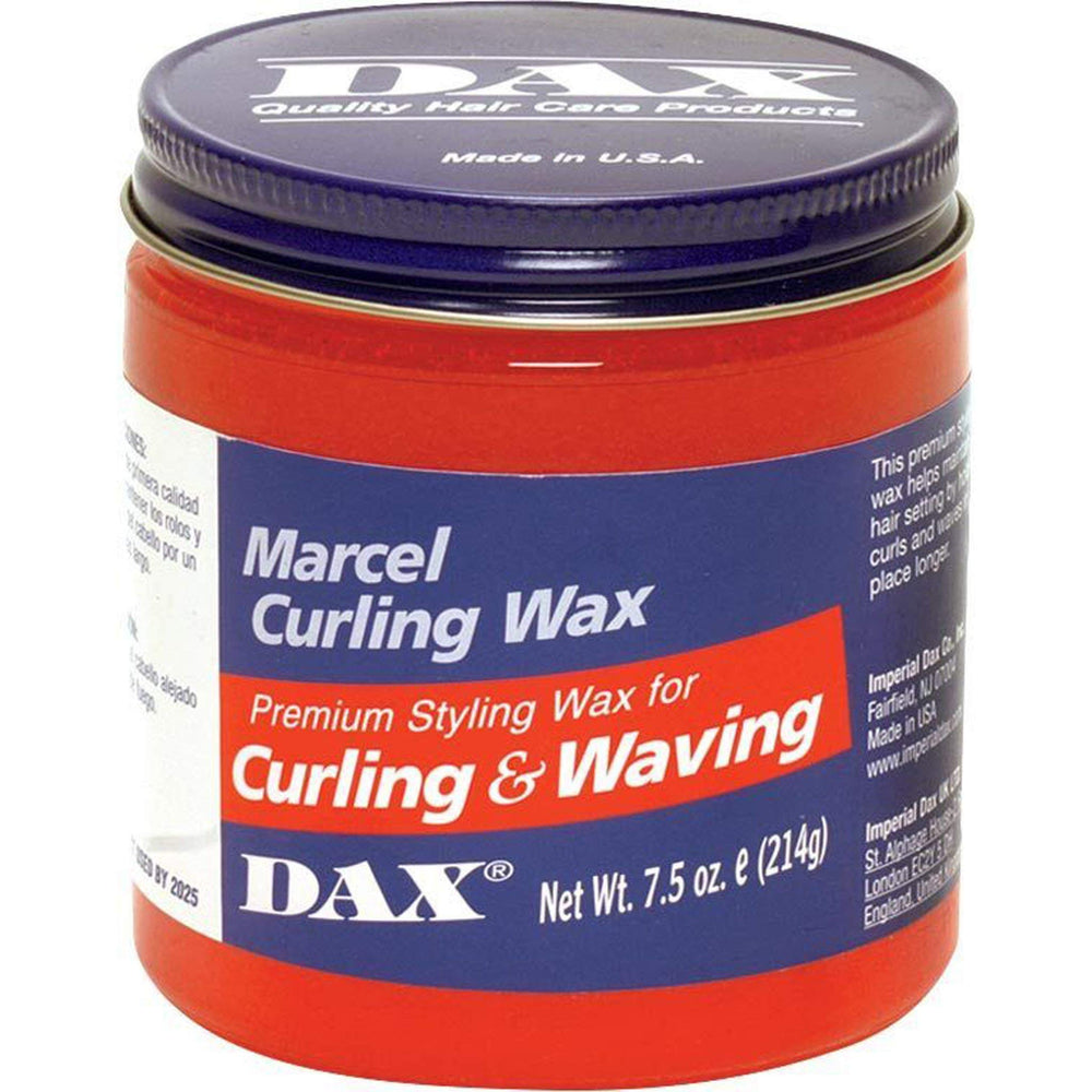 DAX Marcel Wax hair styling demonstrates shaping and lasting texture.