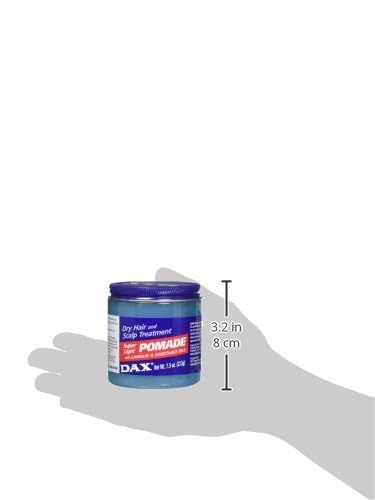DAX packaging highlights premium grooming with Super Light Pomade.