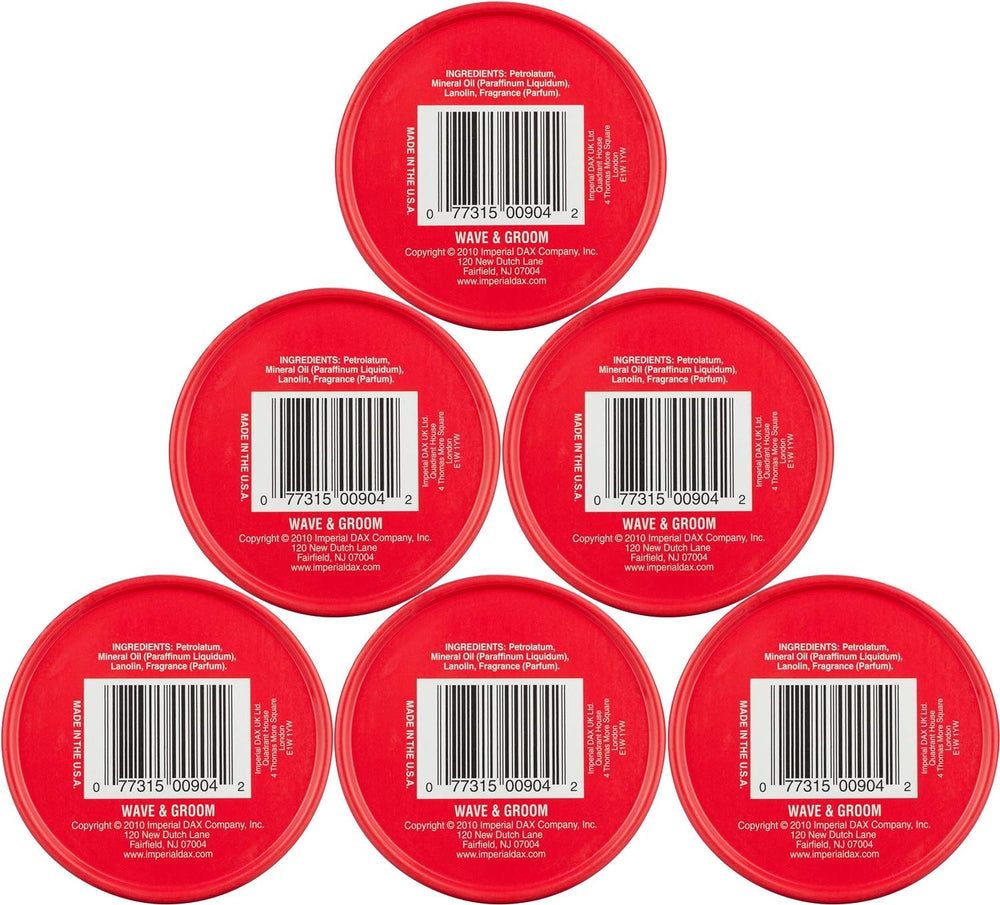 DAX Wave and Groom Hair Dress pack of 6 jars ready for styling options