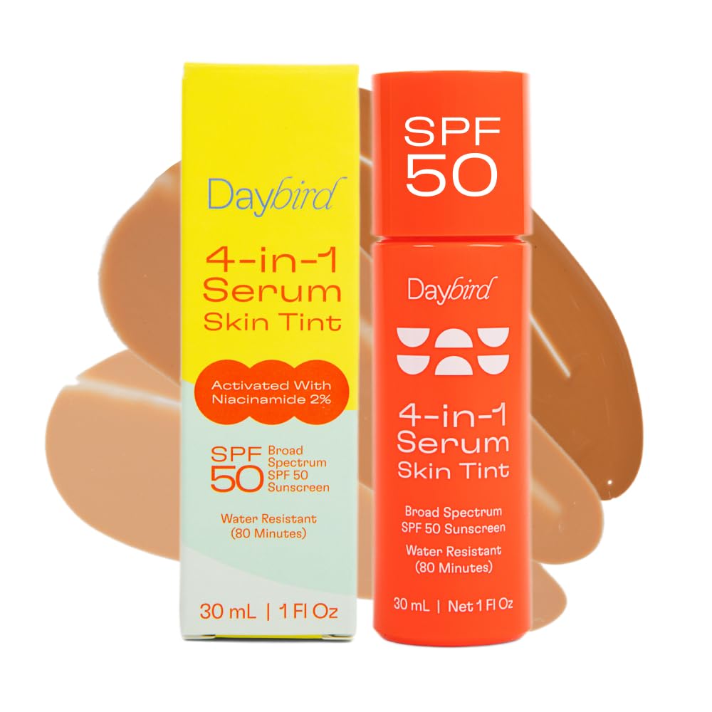 Daybird 4-in-1 serum bottle for all-in-one skincare convenience.