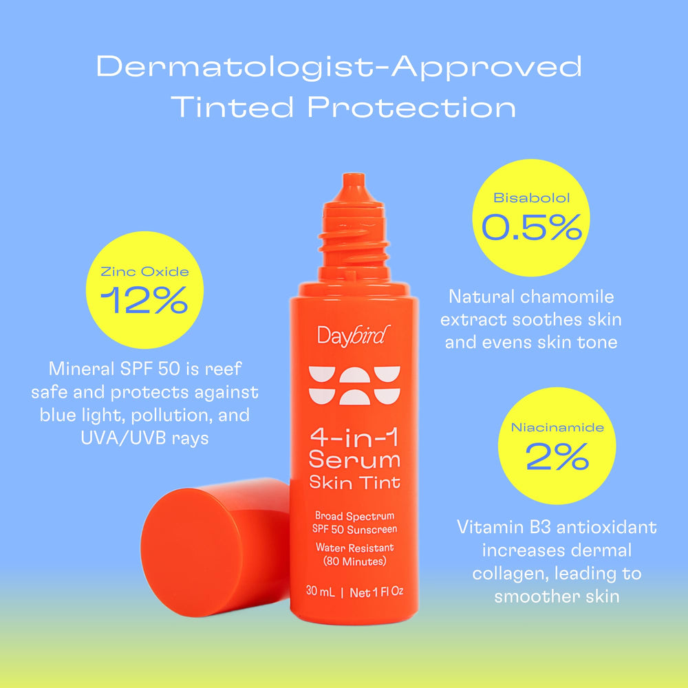 Daybird Niacinamide 2% formula label highlights skin-supporting benefits