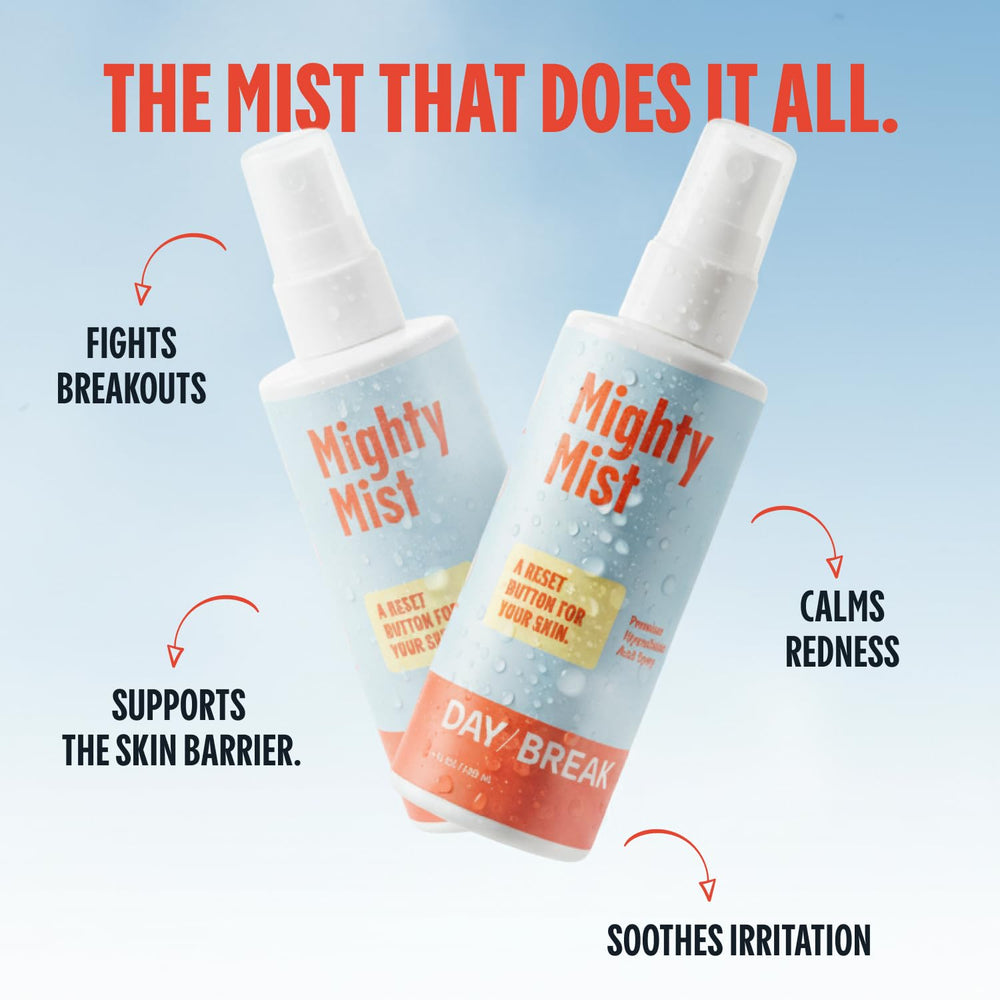 Daybreak Mighty Mist spray action delivering fine mist
