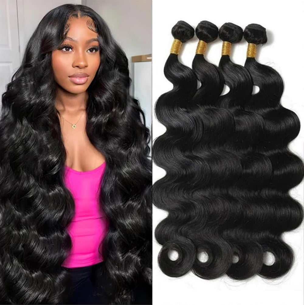 DAYRISE Brazilian virgin body wave bundles 18 inch for natural full look