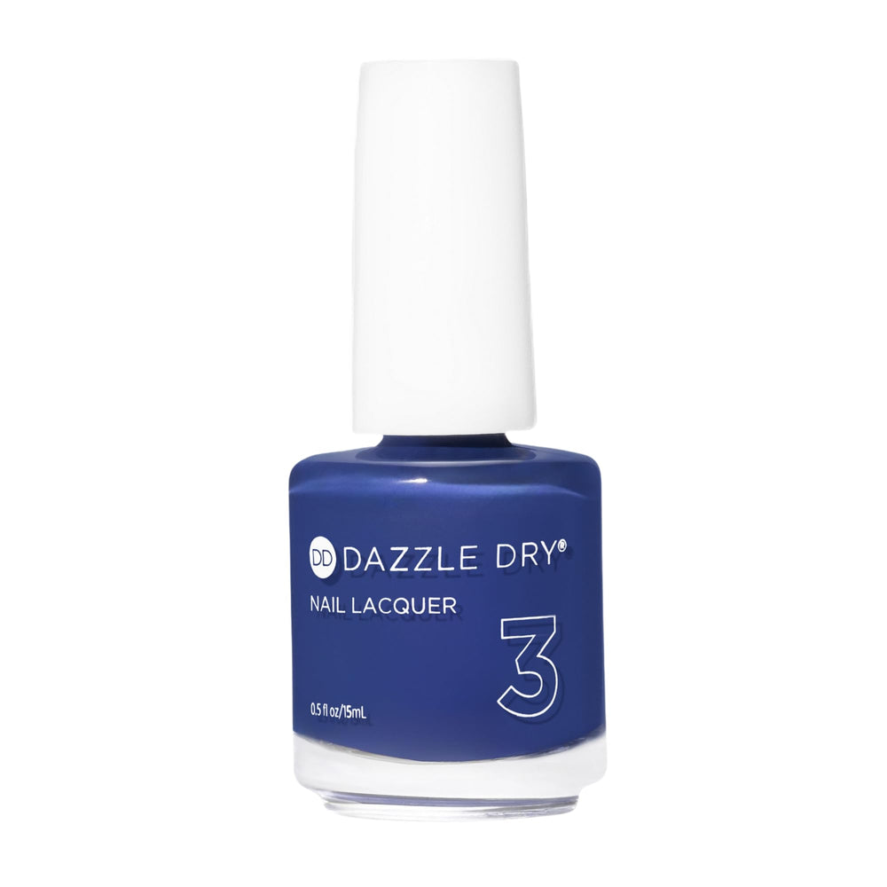 Dazzle Dry Base Camp deep blue purple cream delivers rich coverage.