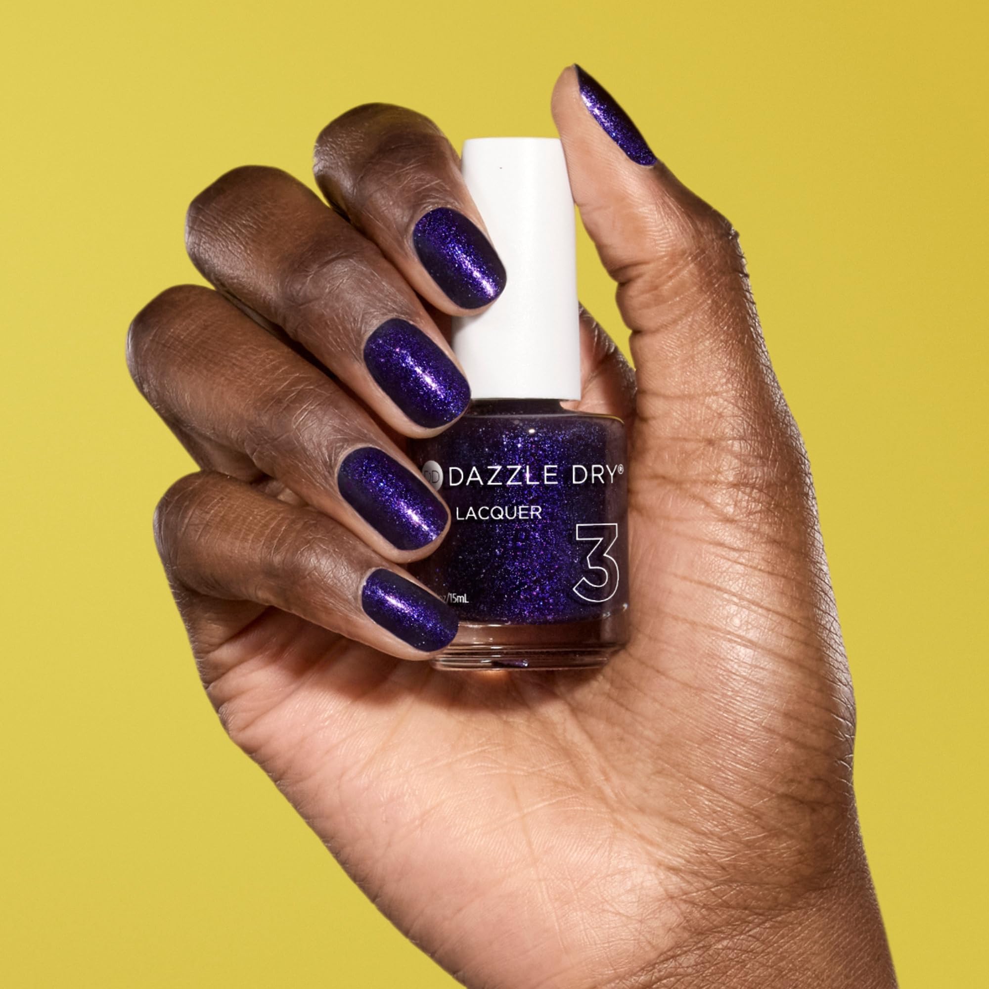 Dazzle Dry Fast Lane bottle front angle highlights premium finish.