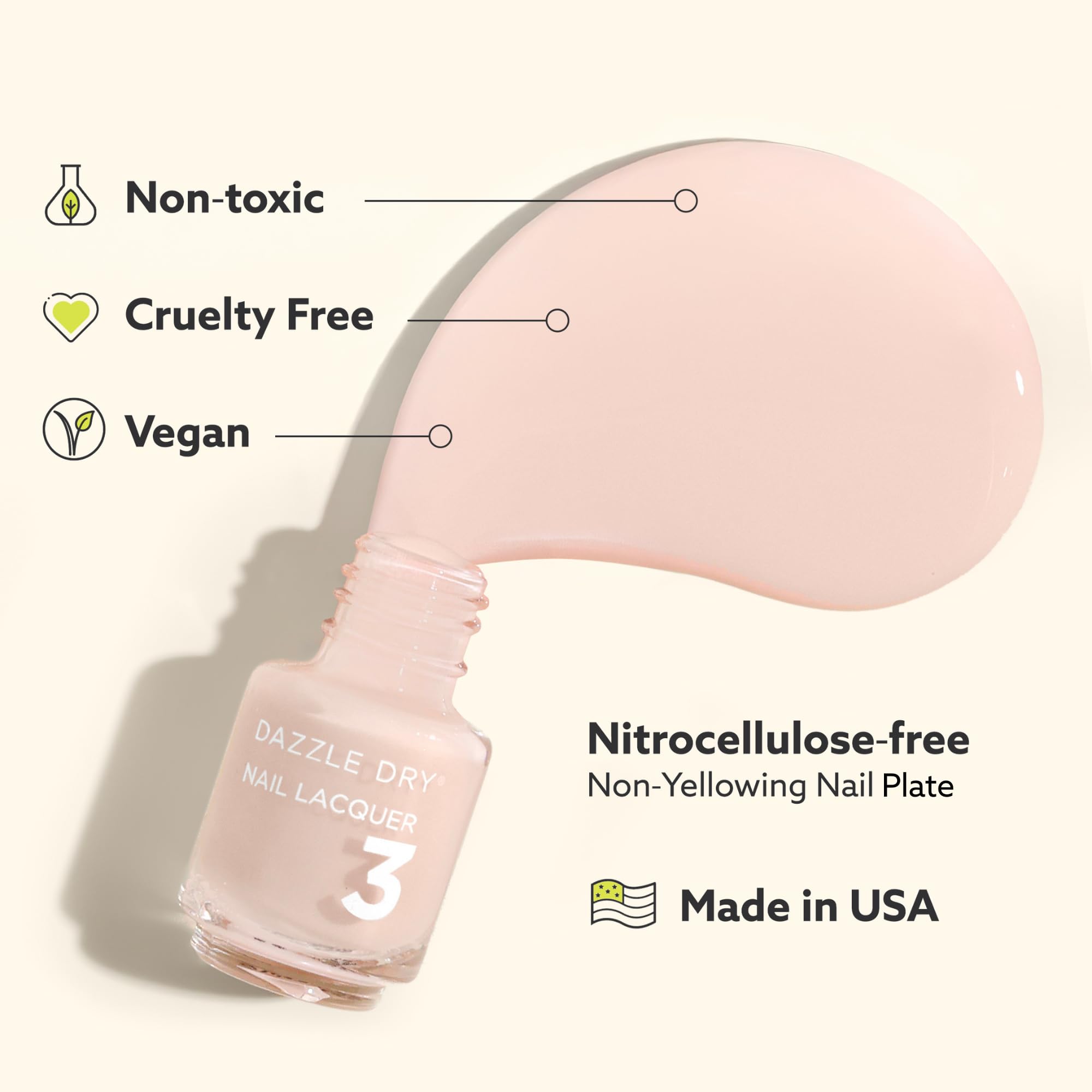 Hypoallergenic formula image highlights safe, irritation-free nail care.