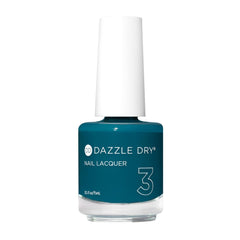 Dazzle Dry My Serenity bottle closeup shows teal cream lacquer for salon-quality at home.