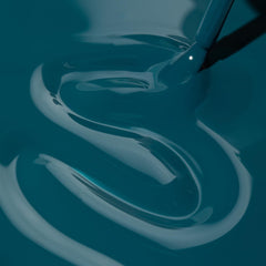 Dazzle Dry My Serenity teal swatch with cream finish highlights full coverage.
