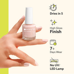 Dazzle Dry Nail Prep before base coat ready nails for durability.
