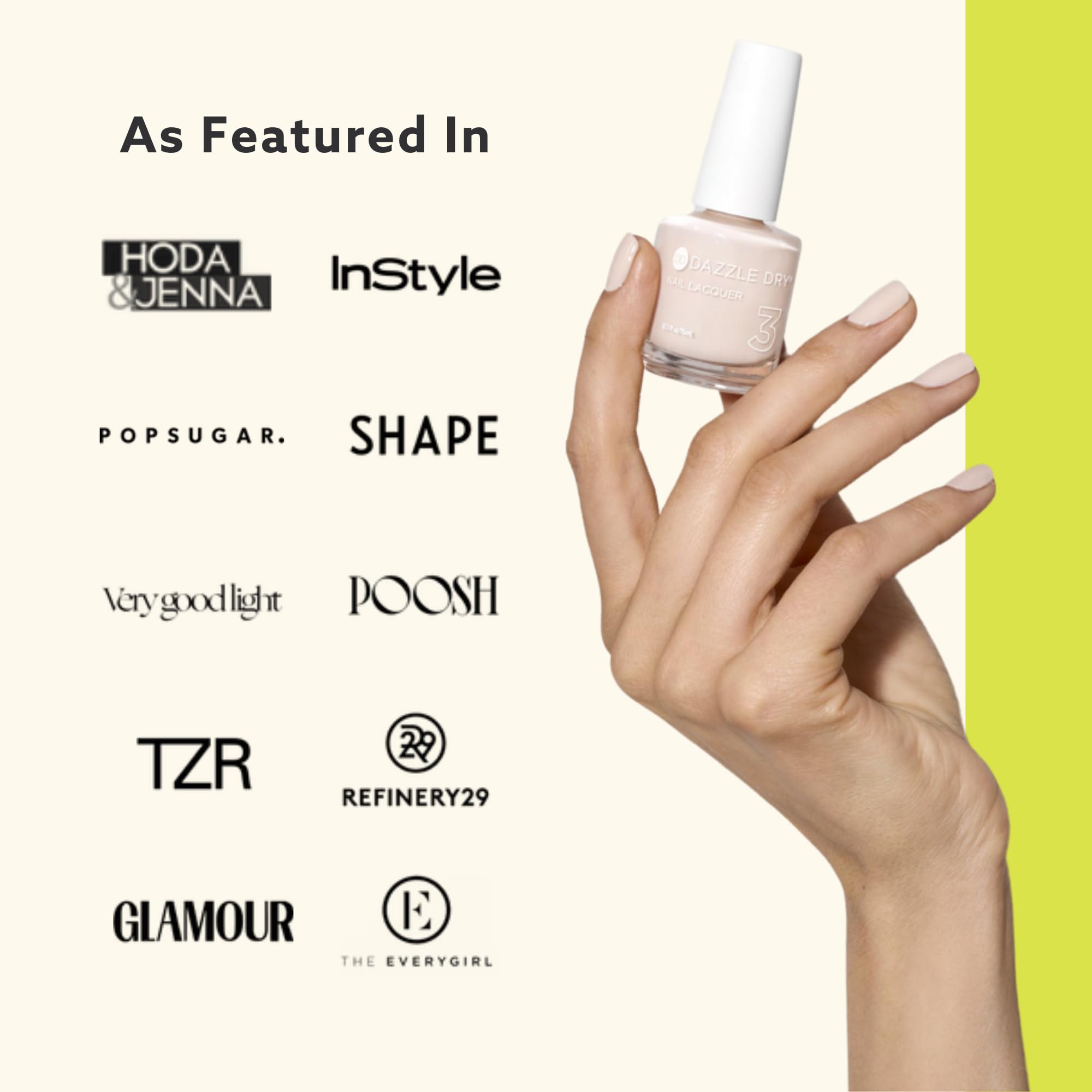 Oh My manicure example using Dazzle Dry Oh My color.